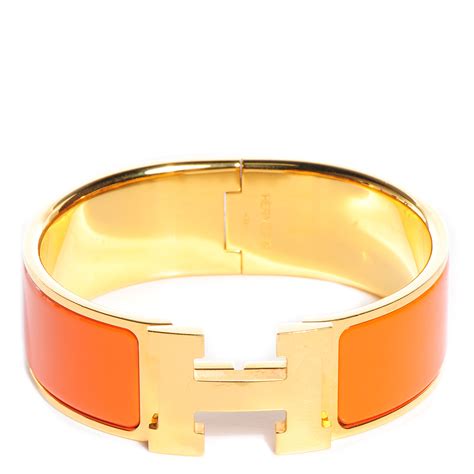 hermes braclet orange.